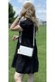 Women's Shoulder Bag with Wallet and Card Holder Detail