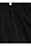 Black College Collar Long Sleeve Basic Boys' Zippered Sweatshirt - 2