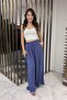 Women's elastic waist pocket lyocell Palazzo Pants