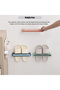 Wall Mounted Towel And Shoes Double Layer Plastic Hook White 27x4x4.5cm - 7