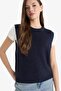 Oversize Wide Fit Crew Neck Sweater Sweater S0375Az25Wn