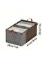 Set of 2 Wardrobe Cloth Organizer with Metal Frame & Lid Storage Basket with Handles Large - 8