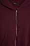 Cropped Fit Hooded Thick Zippered Sweatshirt Z7069Az25Wn - 8