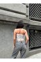 Women's White Guipure Lace Strapless Bustier Asymmetrical Cut Summer Cropped Top Blouse - 4