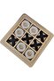 Wooden Tic Tac Toe Game – Black & White Pieces - 4