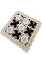 Wooden Tic Tac Toe Game – Black & White Pieces