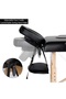 Black Foldable Massage Table Bed with Wooden Frame for Professional Use - 5