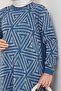 Women's Casual Model Geometric Patterned Hijab Knitwear Tunic - 7