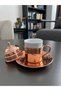 Set of 2 Tattoo Patterned Copper Coffee Cups - 4