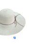 Luxury Straw Wide Brim Solid Color Beach Hat for Women - 2