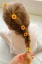 Sunflower Rubber Buckle School Buckle Girl's Buckle 2 Pieces - 5