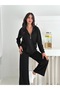 Hooded Zippered Wide Leg Modal Fabric Tracksuit Set