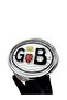 Embossed g B Letter with Oval Frame Special for Label Makers Gold and Silver Design England Flag Gb Letter - 2