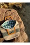 Daily Straw and Green Color Daily Beach Bag Summer Handbag Hand Knitted - 8