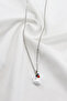 Stainless Steel Chain Evil Eye Glass Tiny Cute White Kitten Bijoux Necklace, Gift Necklace - 2