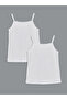 Shining Store's Glittering Choices Square Roba Collar Rope Strap Girls' Undershirt 2-Pack