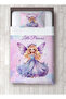 Princess Patterned Baby Kids Single Pique and Pillowcase Bedspread Set - 2