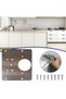 Quality - 1 Piece Stone Hinge Repair Set Hinge Repair Table Hinge Sheet Guaranteed Stone - 7