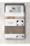 Cute Teddy Bear Patterned Baby Kids Single Pique and Pillowcase Bedspread Set - 2