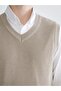 Standard Fit V-Neck Men's Knitwear Sweater (W5) - 3