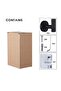 4-Piece Black Stainless Steel Towel Hooks, Heavy Duty Robe Coat Hook for Bathroom Door - 6