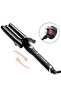 3 Barrel Curling Iron Curler for Deep Waves Salon Home Travel 25mm