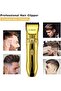 Professional Rechargeable Electric Hair Clipper, Golden, by On Brand - 5