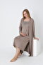 Maternity and Maternity Dressing Gown Nightgown Set - 4