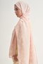 Floral Floral Monogram Flush Shawl Salmon - 2