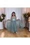 Tulle Hanger Long Girl's Evening Dress