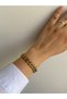 Steel Gold Jeweler Crafted Thick Evritanya Bracelet -No Tarnishing- - 5