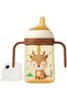 Silicone Baby Feeding Bottle with Handle – 280ml Wide-Neck Newborn Bottle, Medium-Flow Teat