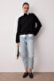 Açık Mavi Yüksek Bel Mom %100 Pamuk Non-Stretch Jeans TWOSS25JE00277