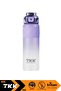 800ml New Collection Straw/Non-Straw Use Dual Color Soft-Touch Tritan Water Bottle with Hand Strap - 2