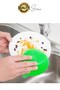 Practical 2-Pack Non-Disappearing Silicone Dishwashing Brush Heat Resistant Water Absorbing Sponge Round - 3