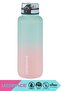1500ml New Dual-Color Leakproof BPA-Free Motivational Tritan Water Bottle with Lockable Lid