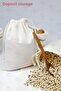 Washable Multi-Purpose Cloth Pouch - Organizer - Pulses and Nuts Storage | 20x25cm | Q | (1 PC) - 4