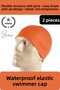 2 Pack Waterproof Cloth Cap Lycra Swimmer Sea Pool Elastic Unisex Ear Protection Suitable for Every Hair