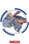 5 Pieces Jumbo Size Microfiber Checkered Cleaning Cloth Wall and Floor Wiping Cloth Most Comfortable to Squeeze 50*70cm - 4