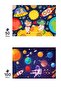2-Piece Children's Puzzle - 50 Pieces Moon Animals and 100 Pieces Planets - 3