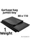 Garbage Bag Jumbo Size Gram 80x110 Cm Black 1 Kilo - 2