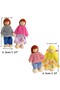 4 Person Happy Family Doll Set Wooden Playable Puppet - 3