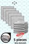 5 Pcs Wire Dishcloth Anti-Scratch Dish Wire Steel Cloth 20X20 Double Layer Inox Wire Cloth - 3