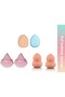 6Pcs Professional Cosmetic Triangular Puff Finger Face Makeup under Eye Concealer Dry Wet Sponge