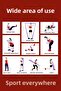 35 + 45 kg Set of 2 Barfyuk Rubber Gym Resistance Band Training Muscle Development Band - 6