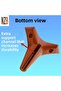 Furniture Sofa Base Coffee Table TV Unit Sofa Leg 12 Cm Brown Base Leg (4 Pieces) - 5