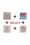 Reha Toys Wooden Board 4-in-1 Game Set; Reversi and Checkers - 9 Stones and Tactix Games