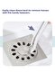 Bathroom Cleaning Brush and Tweezer Set - Drain Opener Garbage Collector, Window Tile Cleaner Squeegee - 6