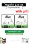 Natural Hygienic Pads Long 20-Piece Daily Pads Long 32-Piece and Rosie