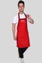 Red Barista Kitchen Chef Cook Cafe Apron with Name Gift, Waiter Apron